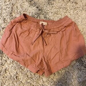 Women's Pink Casual Shorts